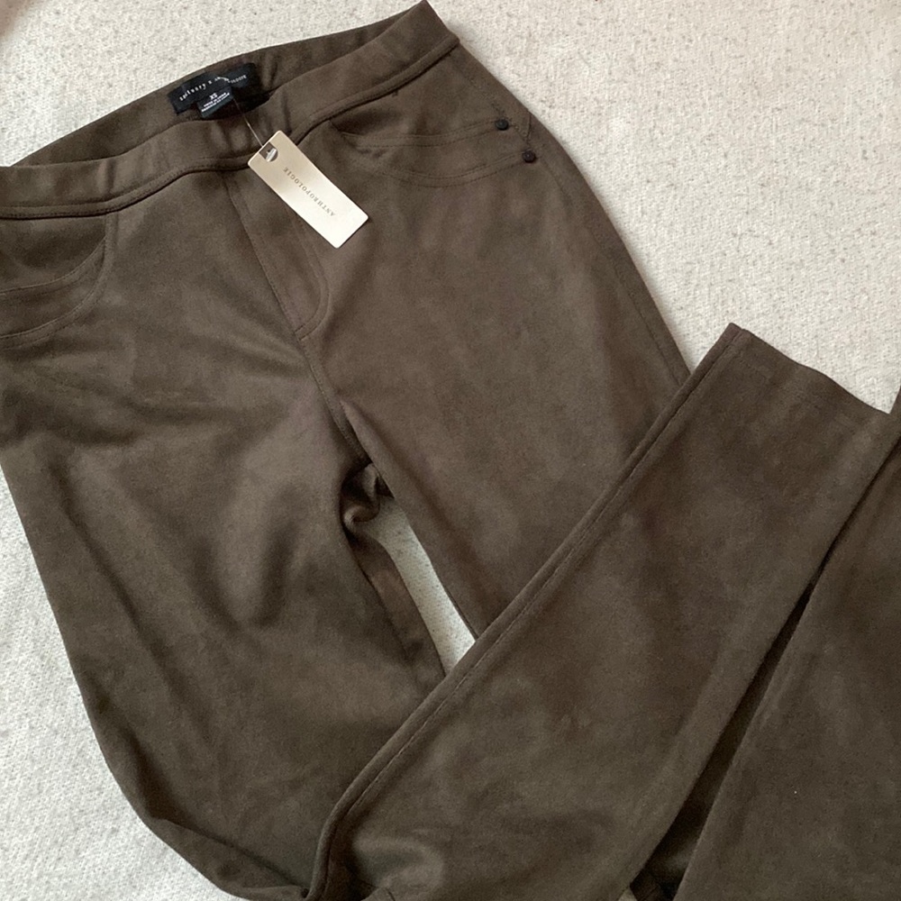 Anthropolgie suede jeggings.